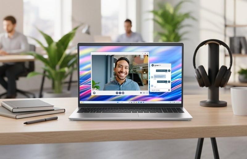 Laptop sở hữu thiết kế tối giản đặc trưng của Dell với gam màu bạc sang trọng