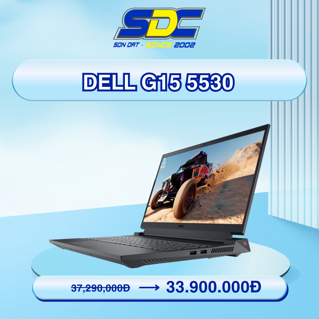 Dell G15 5530 - Một chiếc laptop mạnh mẽ và phong cách, được thiết kế để mang lại trải nghiệm giải trí đỉnh cao