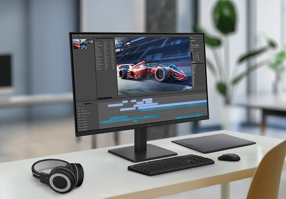 Màn hình SamSung S3 S32GF LS24F320GAEXXV sở hữu thiết kế tối giản nhưng tinh tế