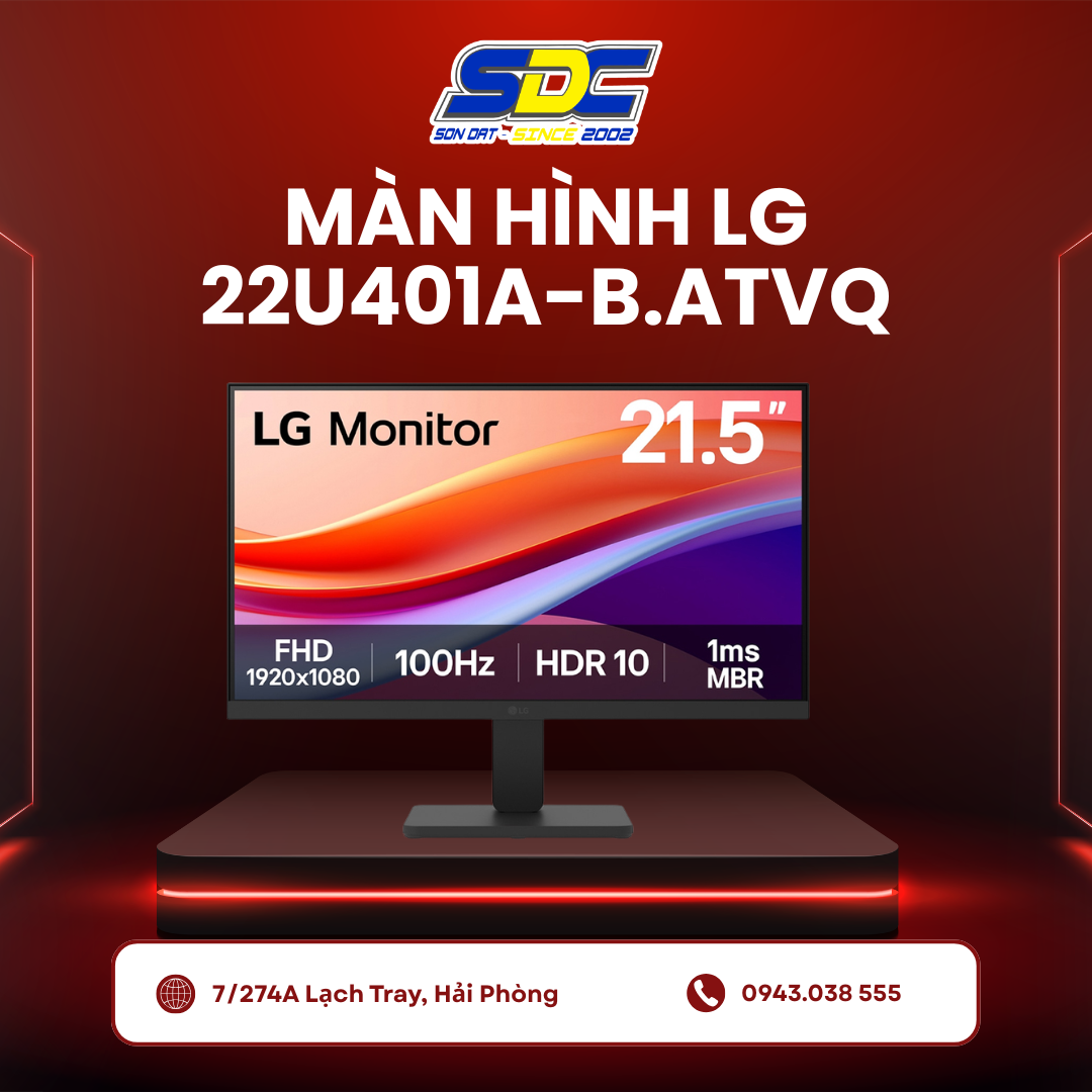 Màn hình LG 22U401A-B.ATVQ là chiếc màn hình máy tính lý tưởng dành cho nhu cầu học tập, làm việc và giải trí cơ bản
