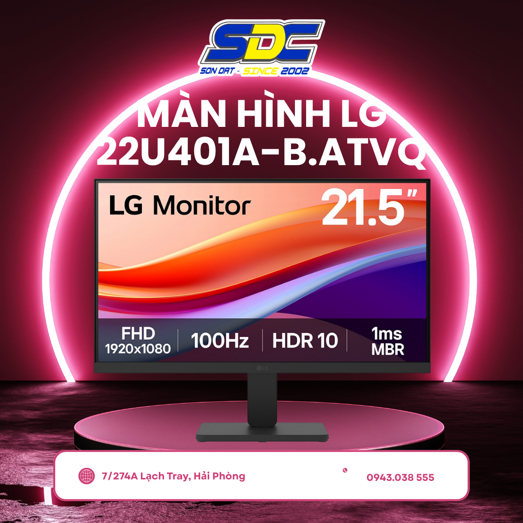 Màn hình LG 22U401A-B.ATVQ là chiếc màn hình máy tính lý tưởng dành cho nhu cầu học tập, làm việc và giải trí cơ bản