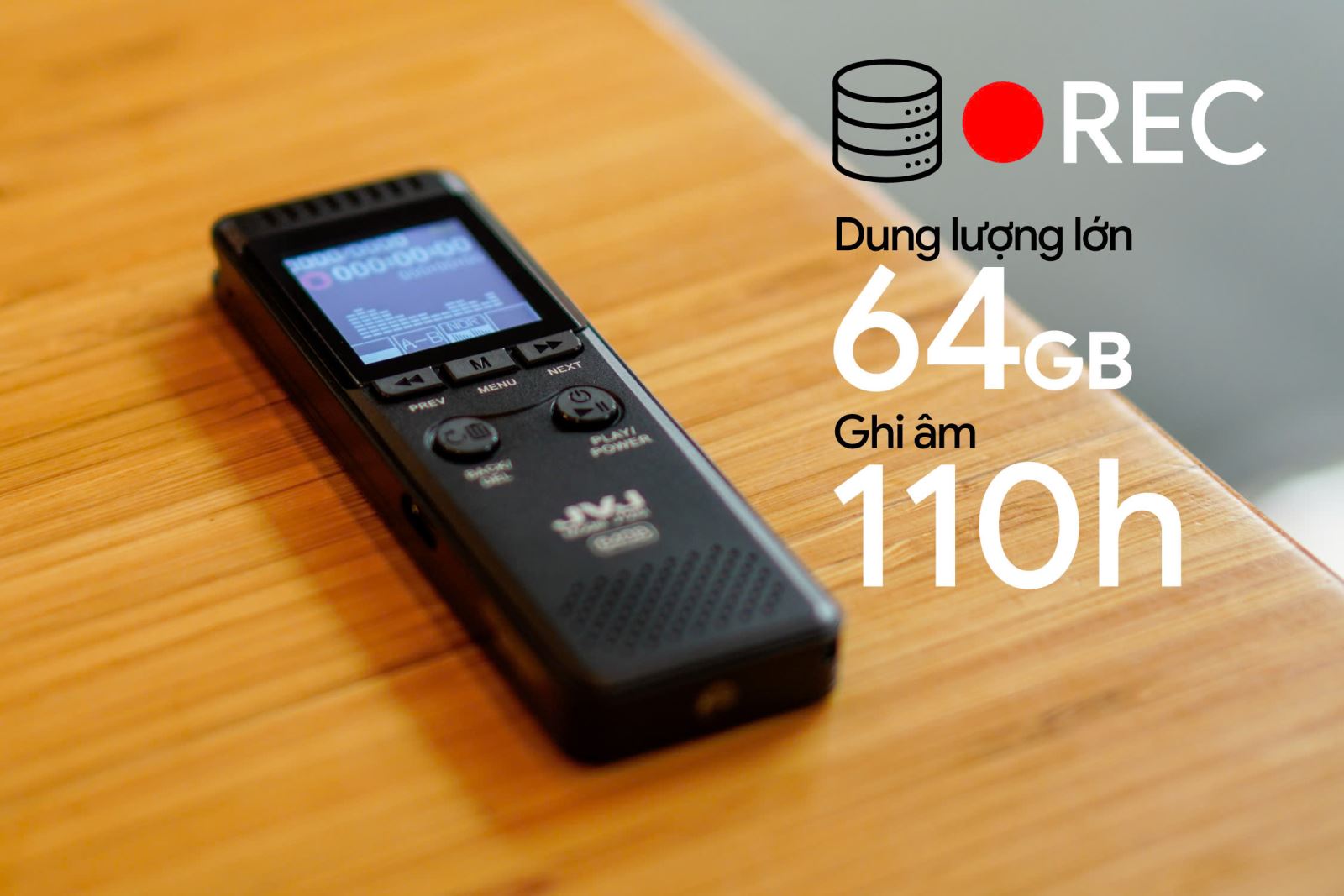 Máy ghi âm JVJ J125i 64Gb 