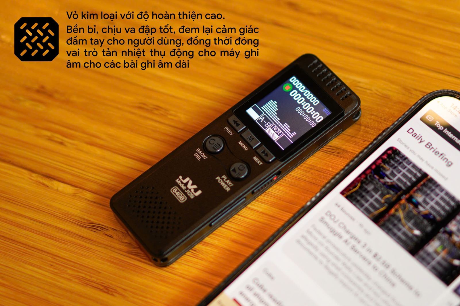 Máy ghi âm JVJ J125i 64Gb 