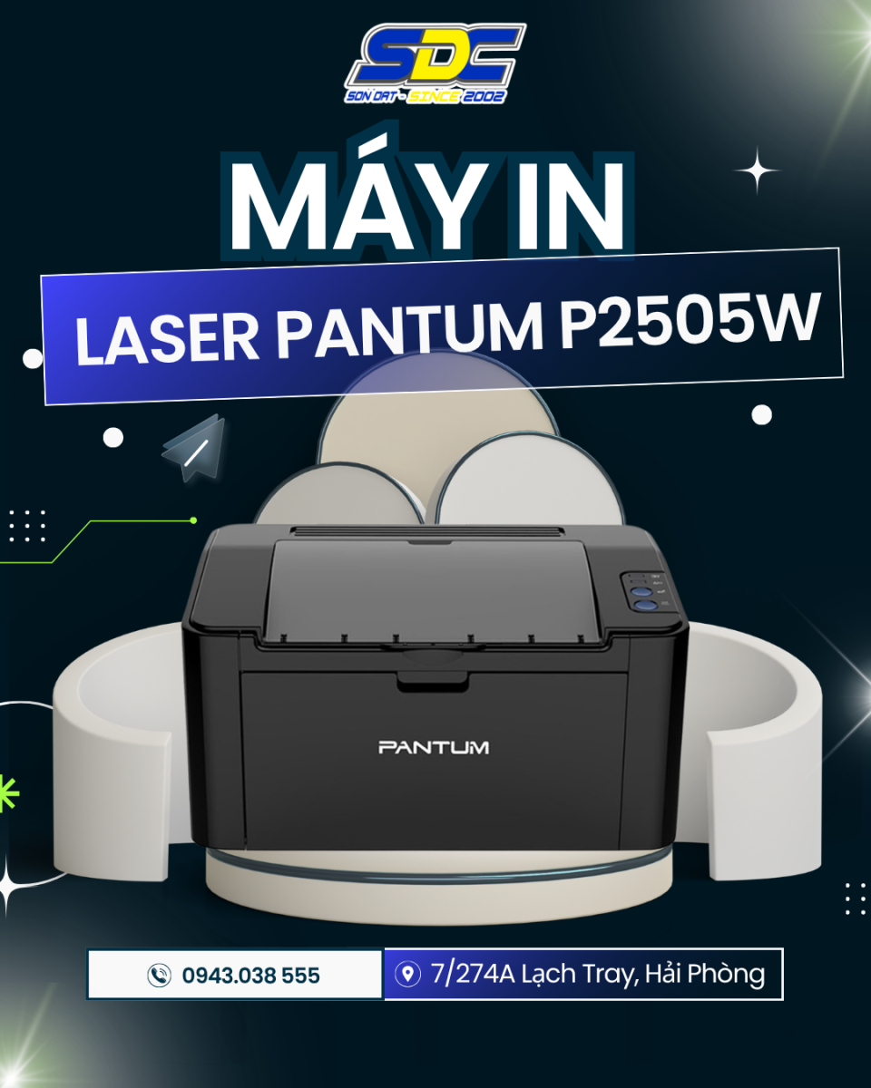 Máy in Laser Pantum P2505W là dòng máy in mới trên thị trường hiện nay