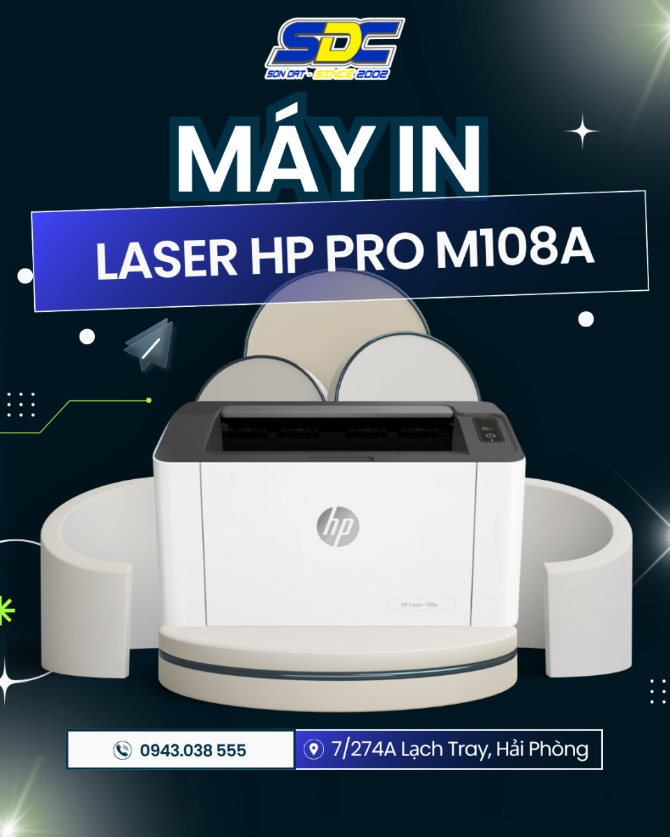 Máy in laser đen trắng HP pro M108A hãng là sự lựa chọn hoàn hảo cho các văn phòng và gia đình
