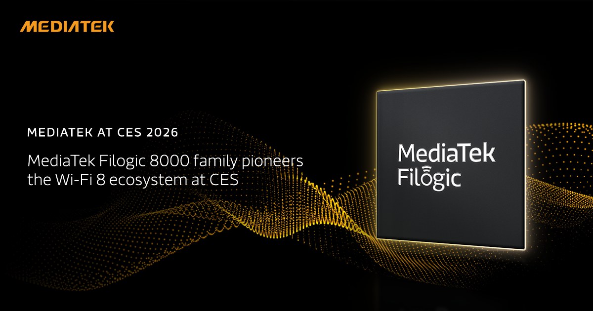 MediaTek giới thiệu Filogic 8000 tại CES 2026, định hướng cho thế hệ Wi-Fi 8- Ảnh 1. MediaTek giới thiệu Filogic 8000 tại CES 2026, định hướng cho thế hệ Wi-Fi 8- Ảnh 1.