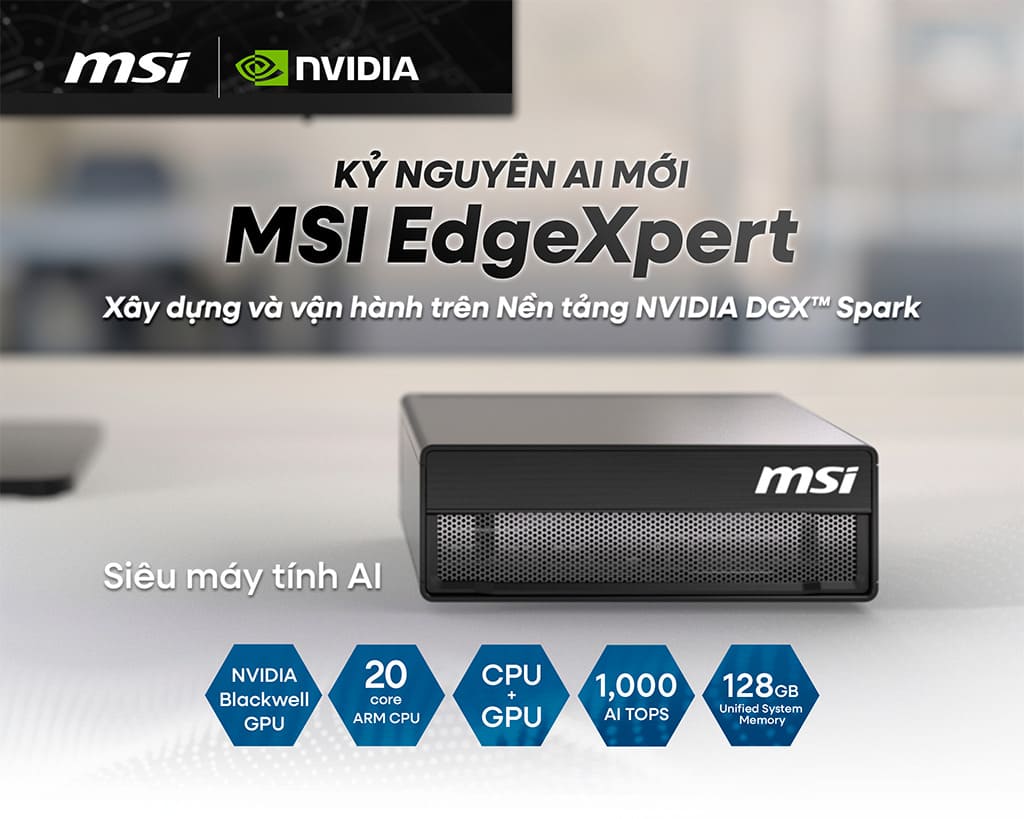 Siêu máy tính AI MSI EdgeXpert