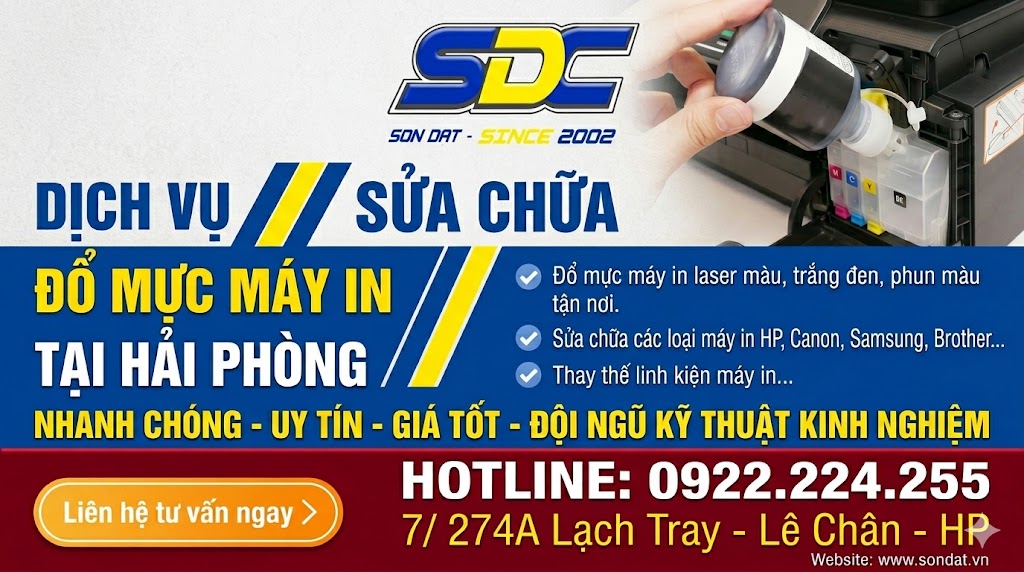 Dịch Vụ Đổ Mực Máy In Tại Hải Phòng Uy Tín