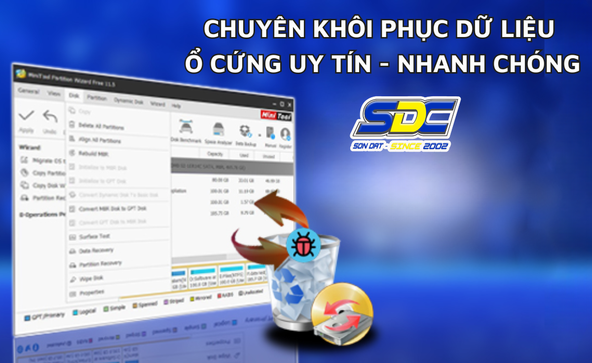 Ở đâu chuyên khôi phục dữ liệu ổ cứng uy tín, nhanh chóng Hải Phòng?