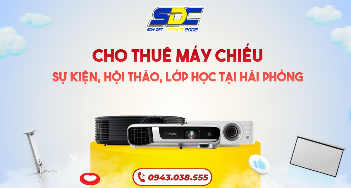 Cho Thuê Máy Chiếu Cho Sự Kiện, Hội Thảo, Lớp Học Tại Hải Phòng