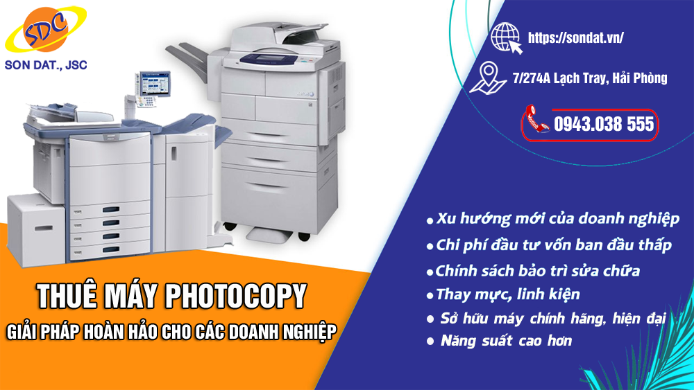 Đơn vị cho thuê máy photocopy uy tín, chất lượng số 1 tại Hải Phòng