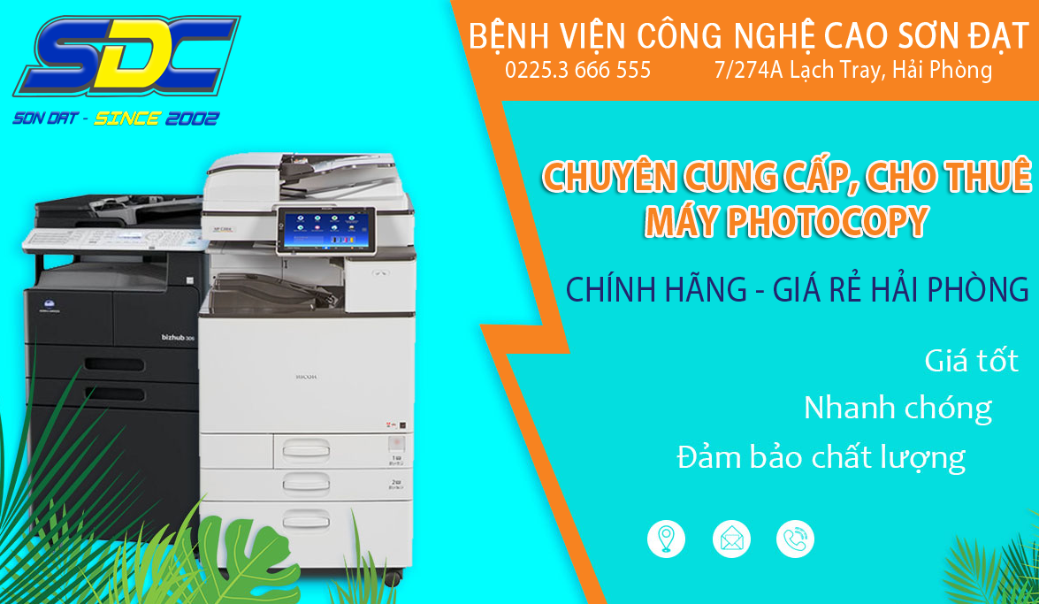 Chuyên cung cấp, cho thuê máy photocopy chính hãng, giá rẻ Hải Phòng