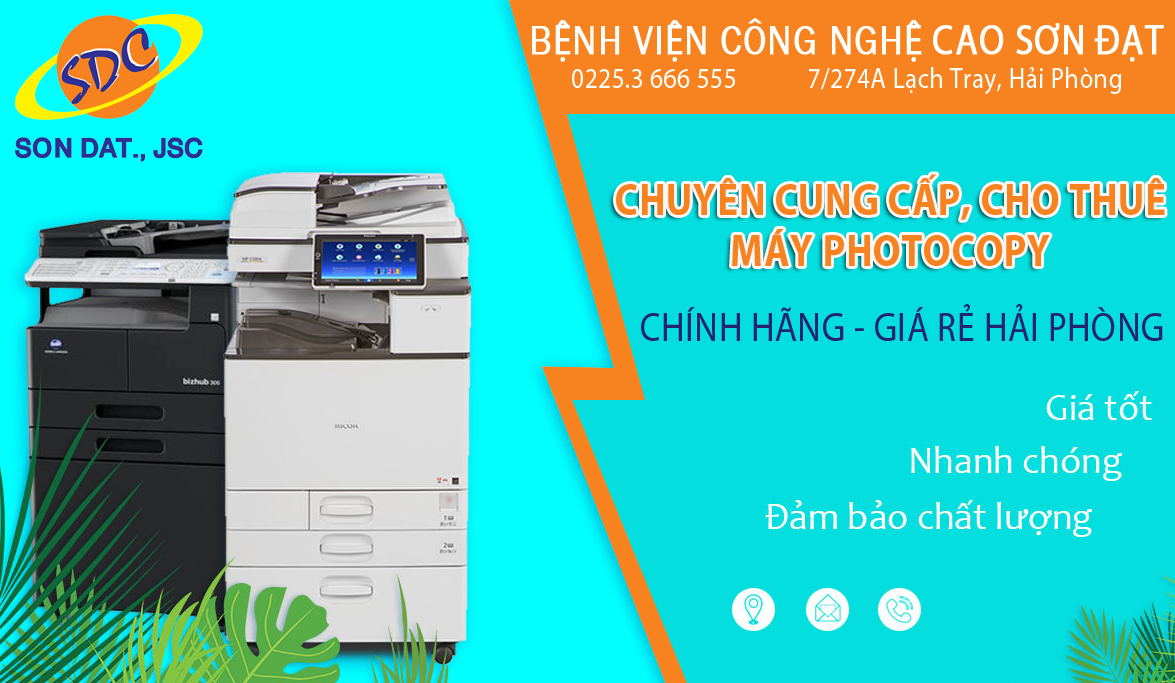 Chuyên cung cấp, cho thuê máy photocopy chính hãng, giá rẻ Hải Phòng