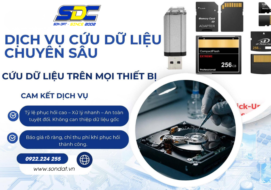 Dịch Vụ Cứu Dữ Liệu Ổ Cứng – Lấy Lại File Quan Trọng An Toàn