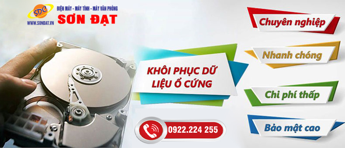 Cứu dữ liệu ổ cứng chuyên nghiệp, giá rẻ tại Sơn Đạt.,JSC