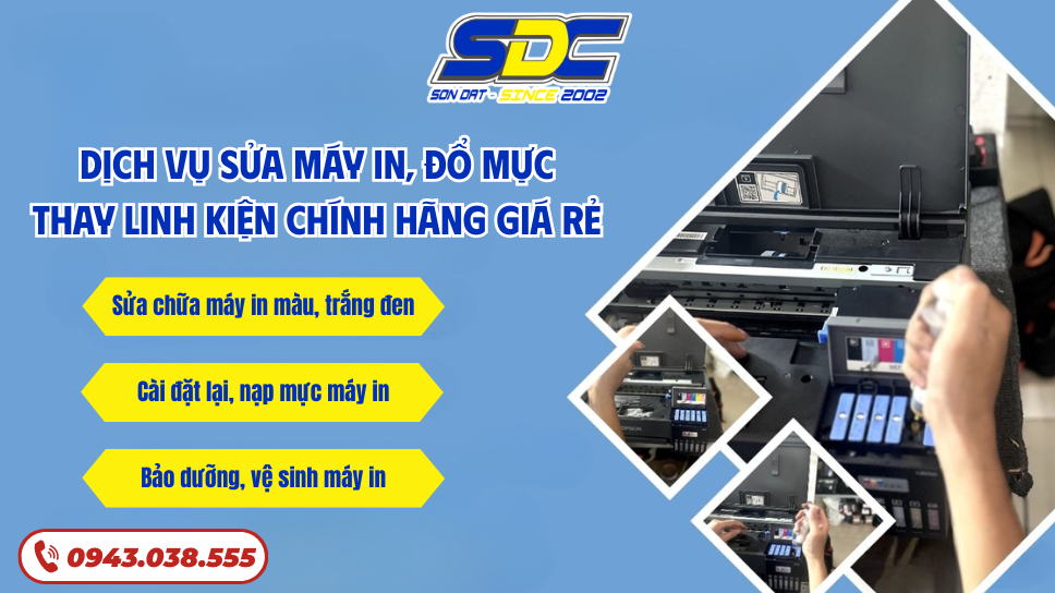 Dịch Vụ Sửa Máy In, Đổ Mực, Thay Linh Kiện Chính Hãng Giá Rẻ