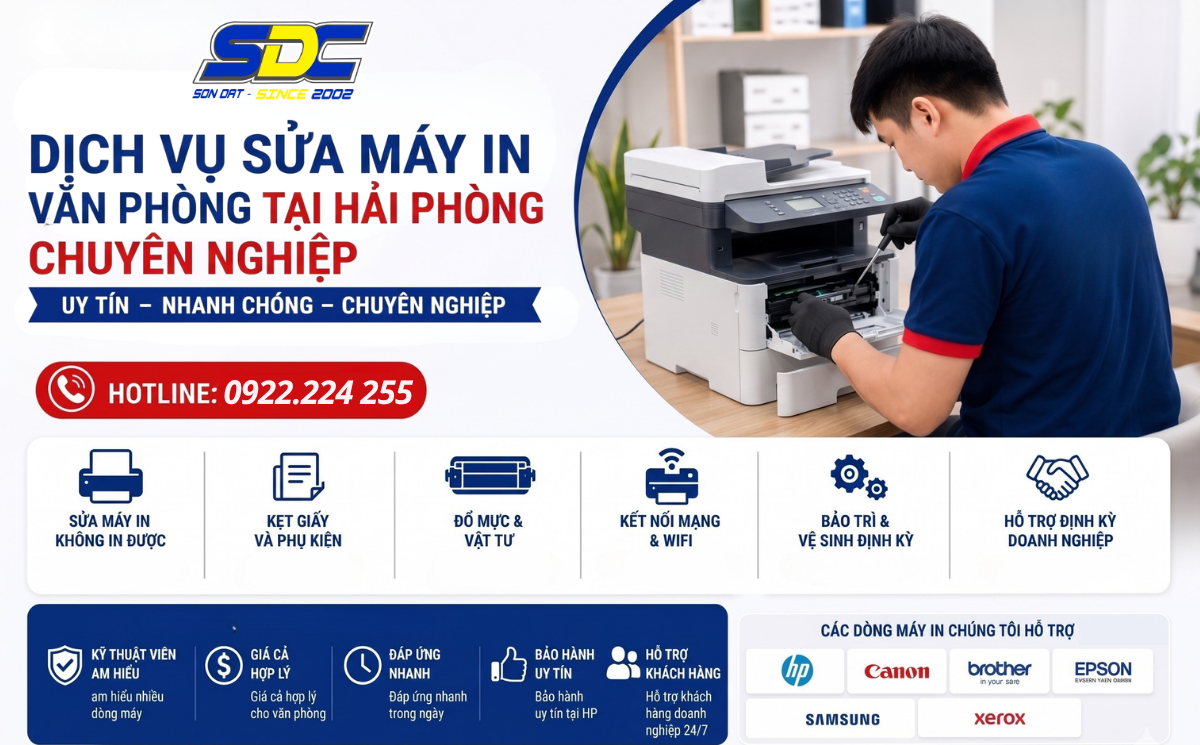 Dịch Vụ Sửa Máy In Văn Phòng Tại Hải Phòng Chuyên Nghiệp