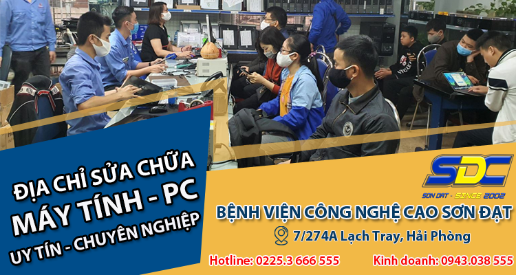 Dịch vụ sửa chữa máy tính, laptop uy tín, chuyên nghiệp số 1 Hải Phòng