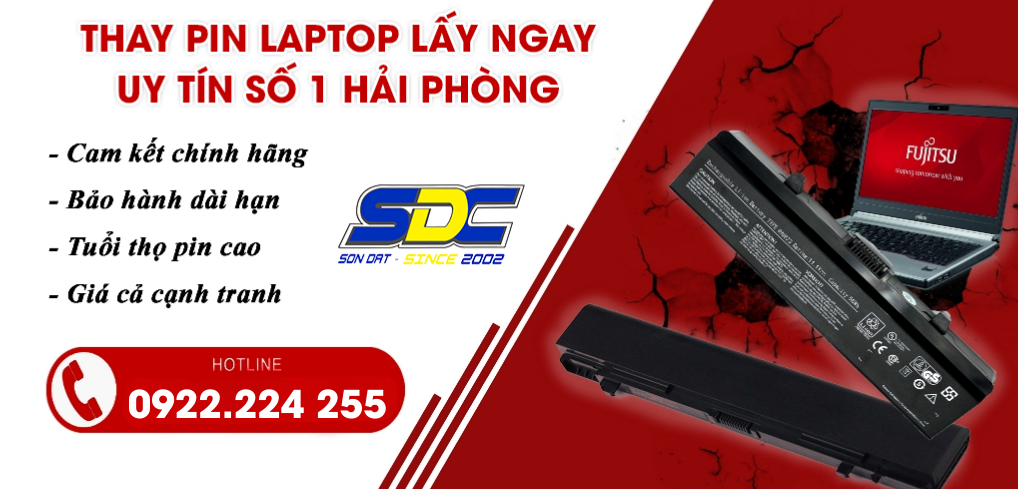 Tại Hải Phòng, dịch vụ thay pin laptop ngày càng phổ biến do nhu cầu sử dụng laptop tăng cao