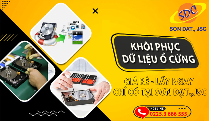 Chuyên khôi phục dữ liệu ổ cứng uy tín, chuyên nghiệp Hải Phòng