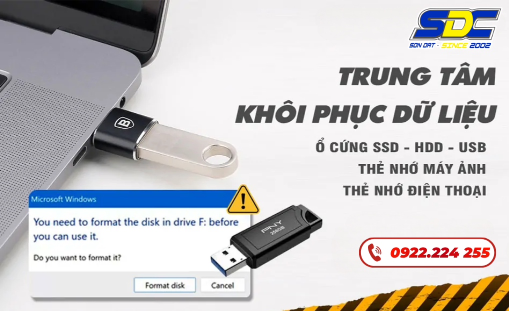 Dịch Vụ Cứu Dữ Liệu Ổ Cứng, USB – An Toàn, Bảo Mật