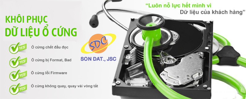 Chuyên khôi phục dữ liệu ổ cứng nhanh chóng, chuyên nghiệp Hải Phòng