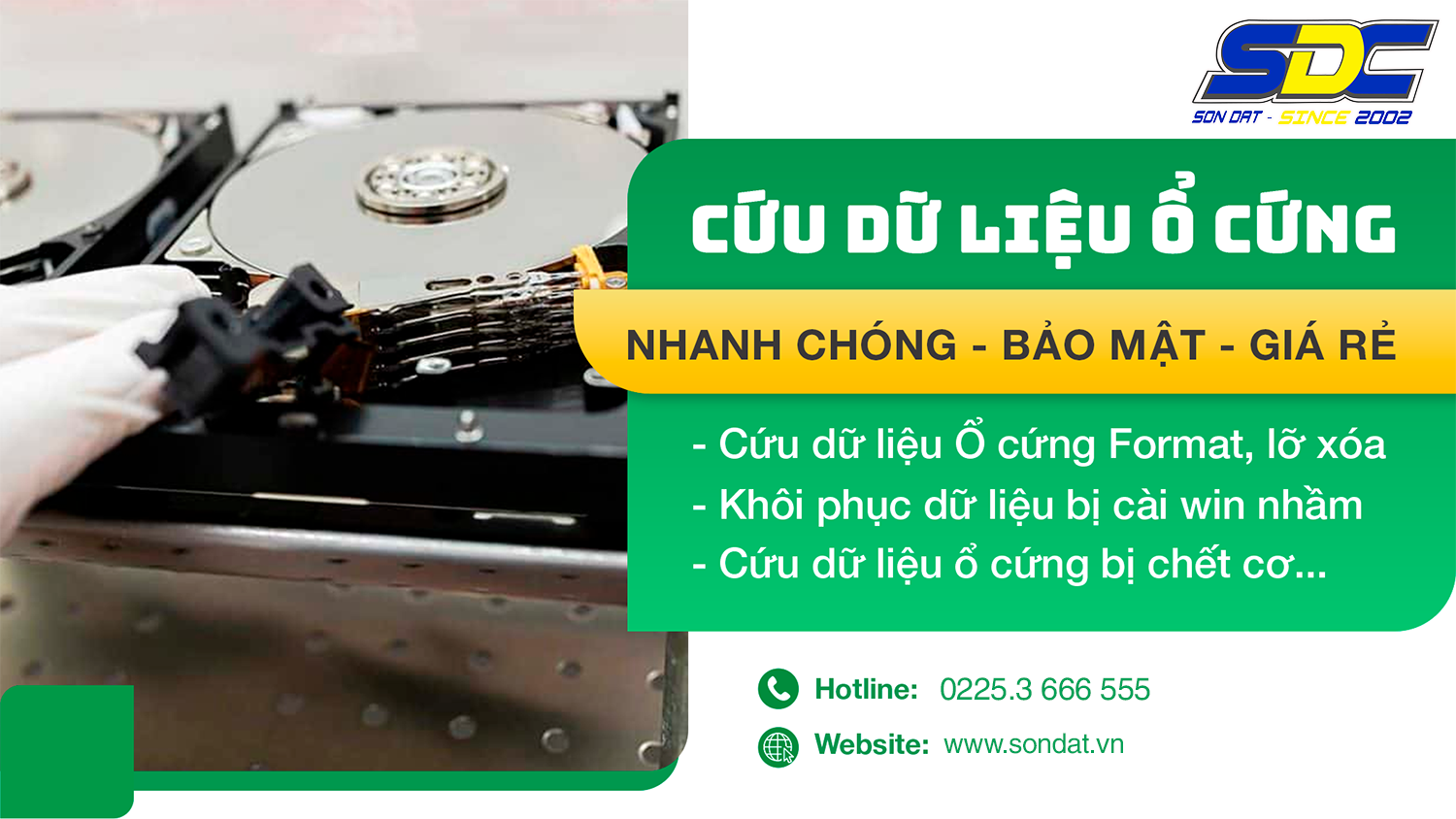 Địa chỉ chuyên khôi phục dữ liệu ổ cứng lấy ngay, uy tín số 1 Hải Phòng