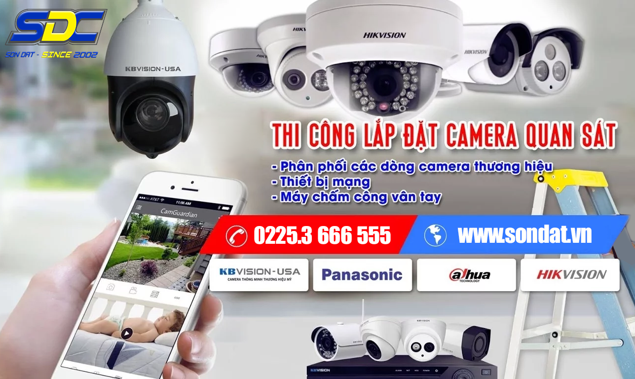 Cung cấp camera từ các thương hiệu nổi tiếng như Hikvision, Dahua, Ezviz