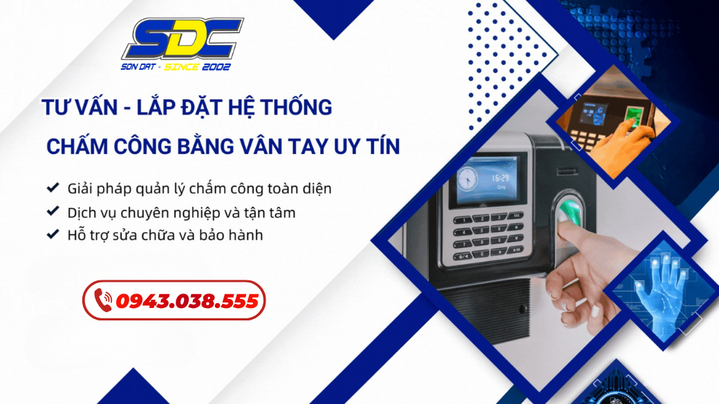 Lắp đặt máy chấm công vân tay tại Hải Phòng trọn gói | SONDAT.,JSC