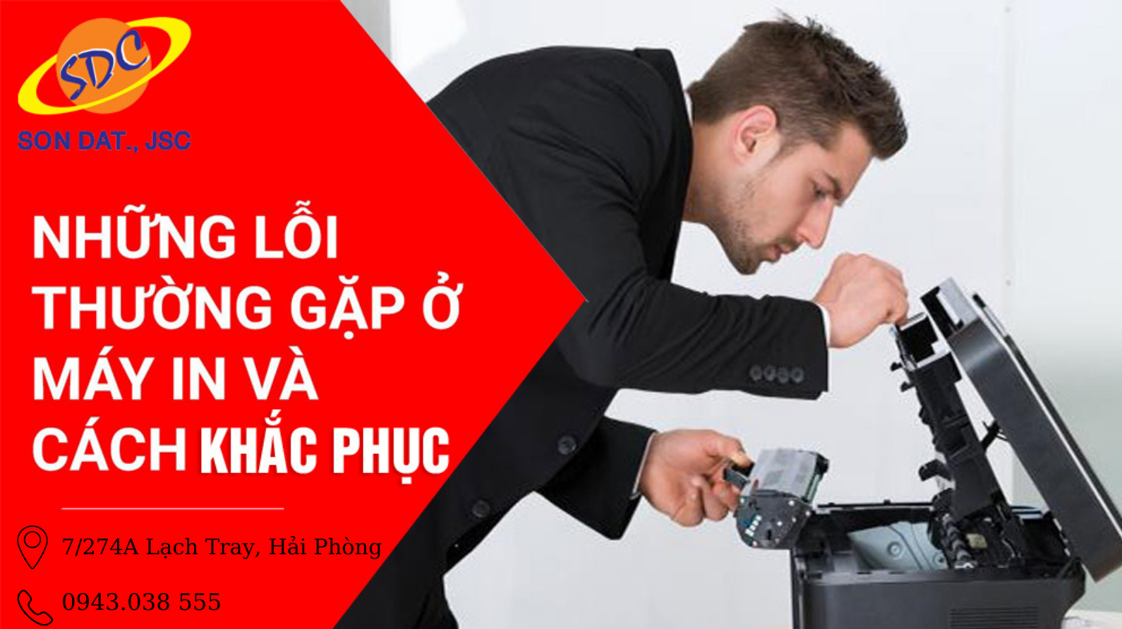  Những lỗi máy in thường gặp và cách khắc phục- Sơn Đạt.,JSC