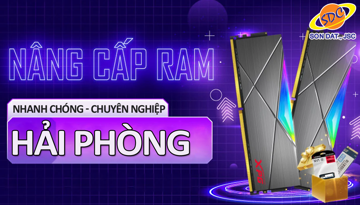 Chuyên nâng cấp, thay RAM laptop nhanh chóng, uy tín số 1 Hải Phòng