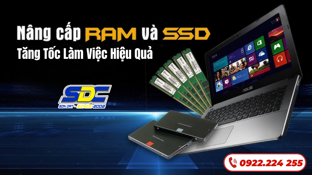 Nâng cấp SSD lấy liền, nhanh chóng hàng đầu tại Hải Phòng