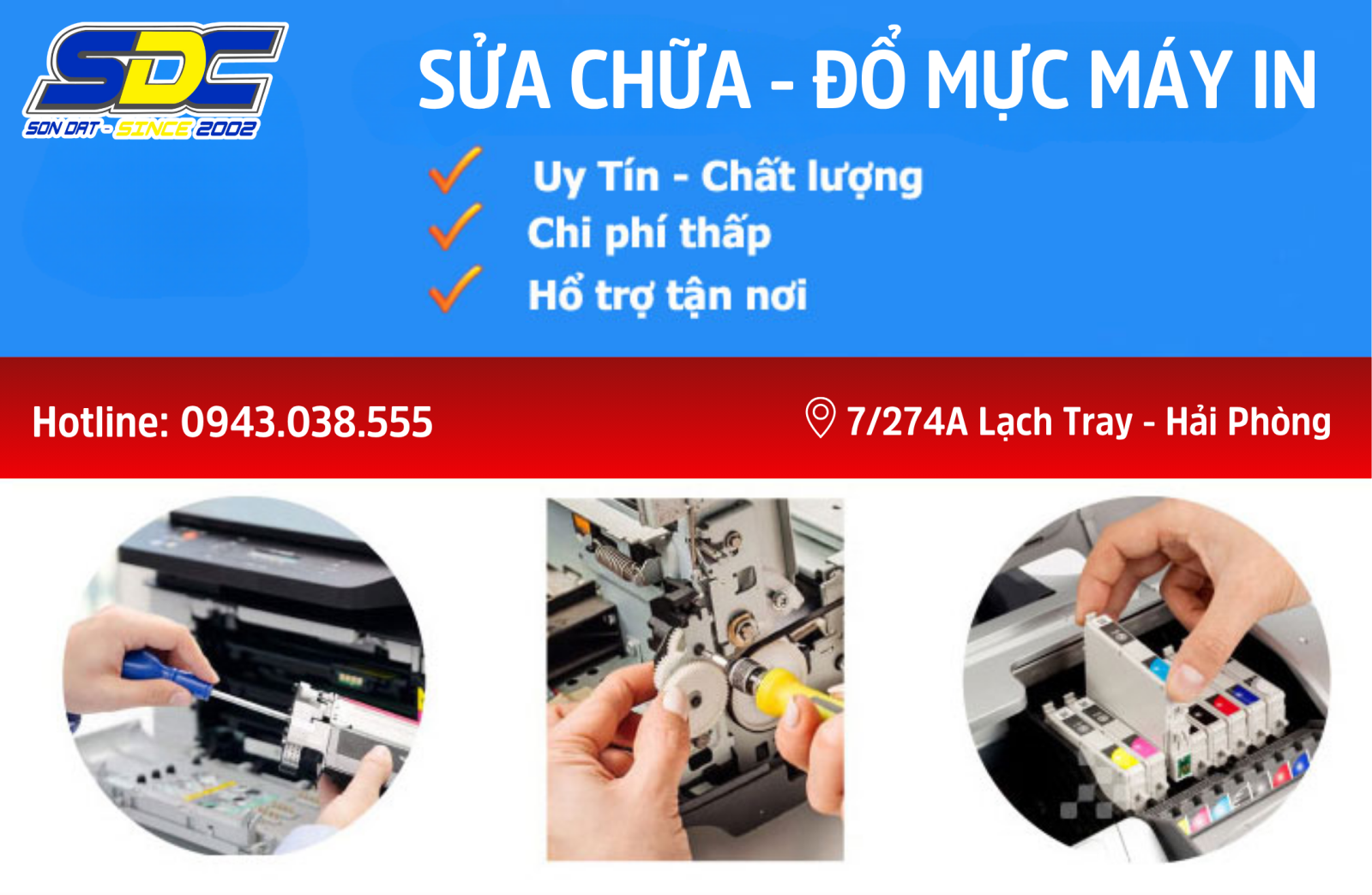 Sửa Máy In, Đổ Mực, Thay Linh Kiện Chính Hãng Giá Rẻ