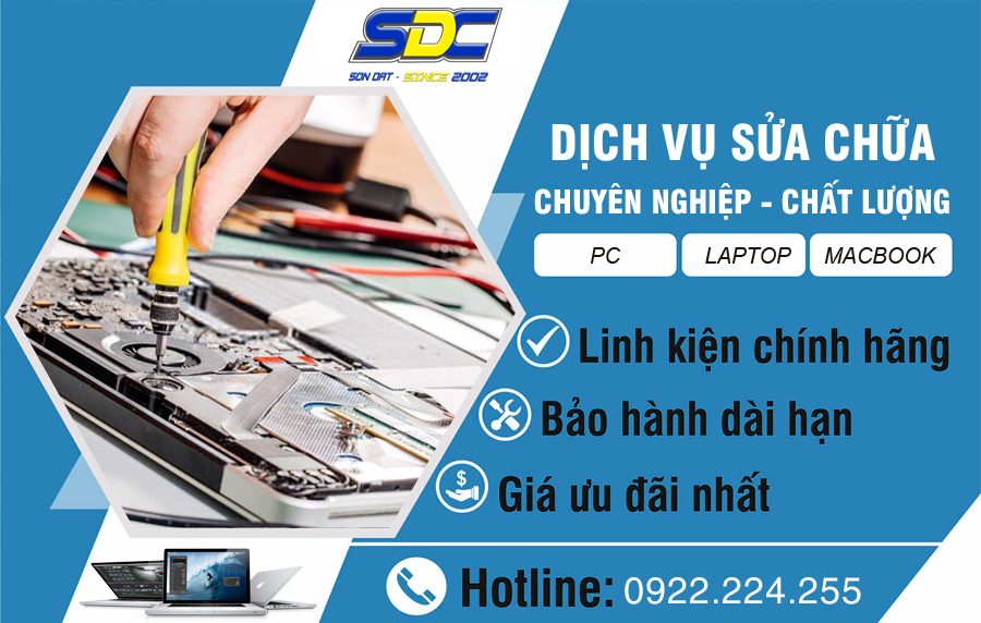 Dịch vụ sửa chữa laptop chuyên nghiệp, uy tín Hải Phòng