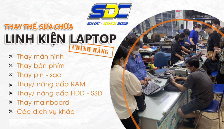 Sửa chữa, cung cấp linh kiện laptop uy tín, chuyên nghiệp số 1 Hải Phòng