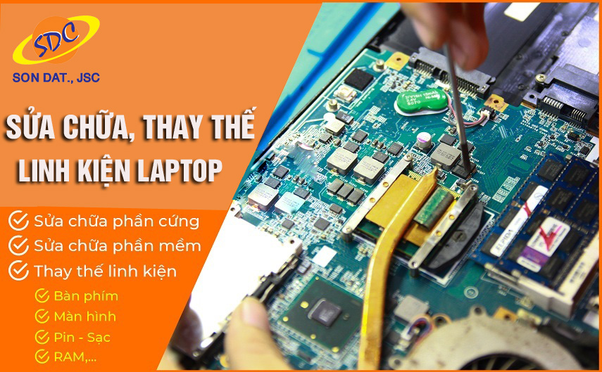 Chuyên sửa chữa, thay linh kiện laptop uy tín, chuyên nghiệp Hải Phòng