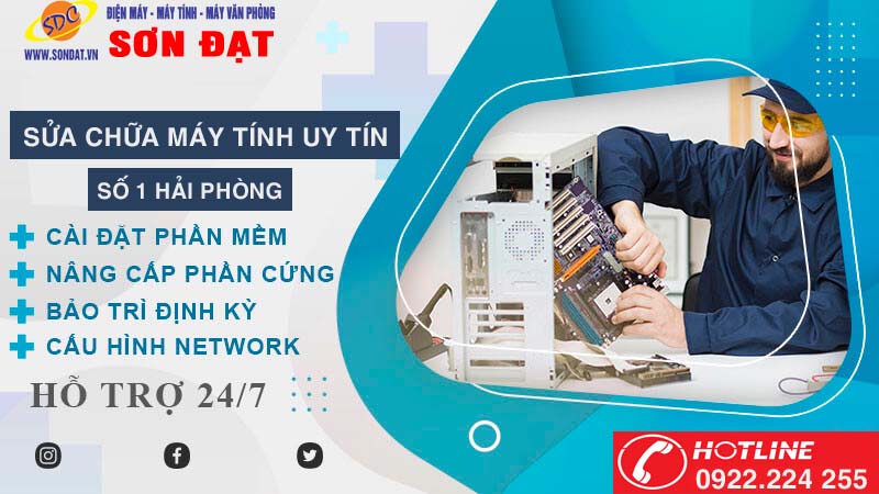 Dịch vụ sửa chữa máy tính uy tín, chuyên nghiệp Hải Phòng