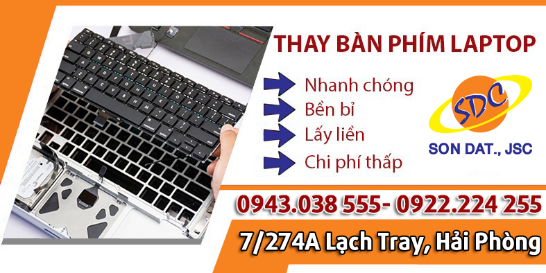 Thay bàn phím laptop lấy ngay, uy tín số 1 Hải Phòng