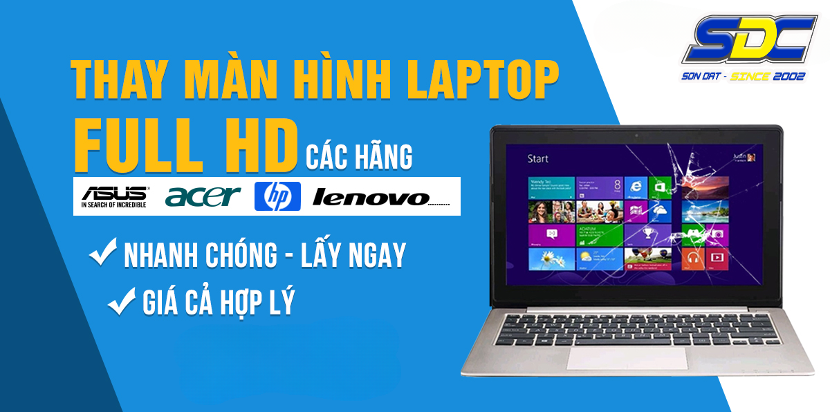 Thay màn hình laptop nhanh chóng, uy tín hàng đầu tại Hải Phòng