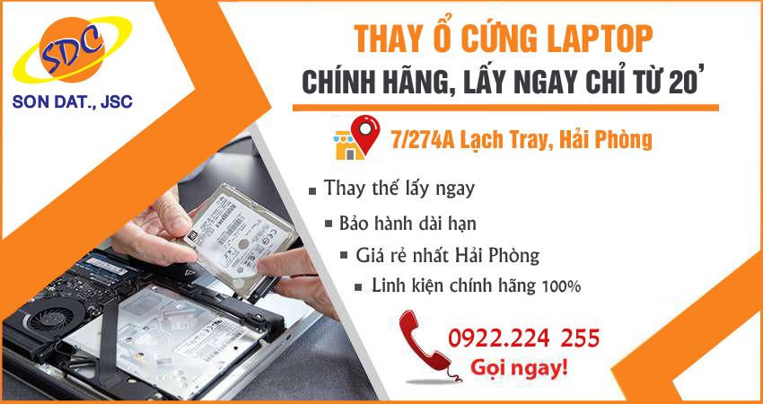 Dịch vụ thay thế, nâng cấp ổ cứng SSD uy tín, chất lượng chỉ có tại Sơn Đạt.,JSC