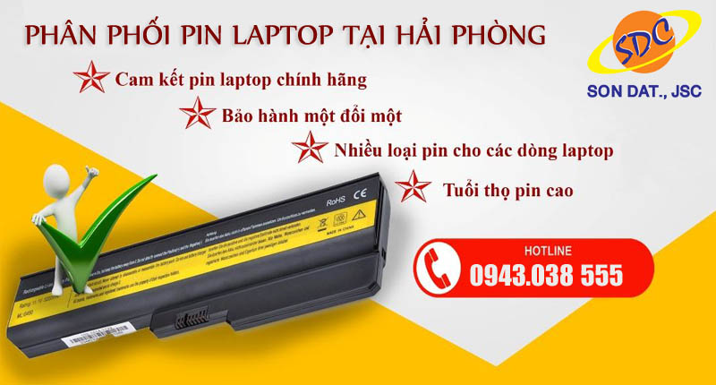 Chuyên pin laptop chính hãng, giá rẻ tại Sơn Đạt.,JSC