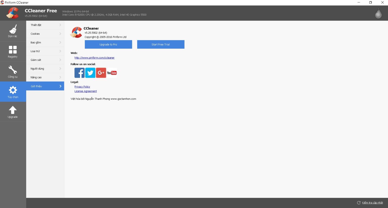 Hướng dẫn dọn rác, tăng tốc máy tính bằng CCleaner