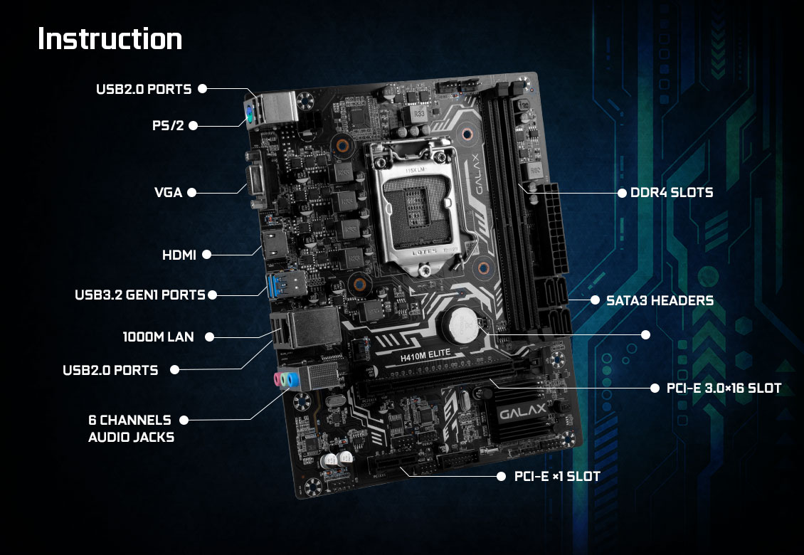 Mainboard-Galax-H410M-Elite-4