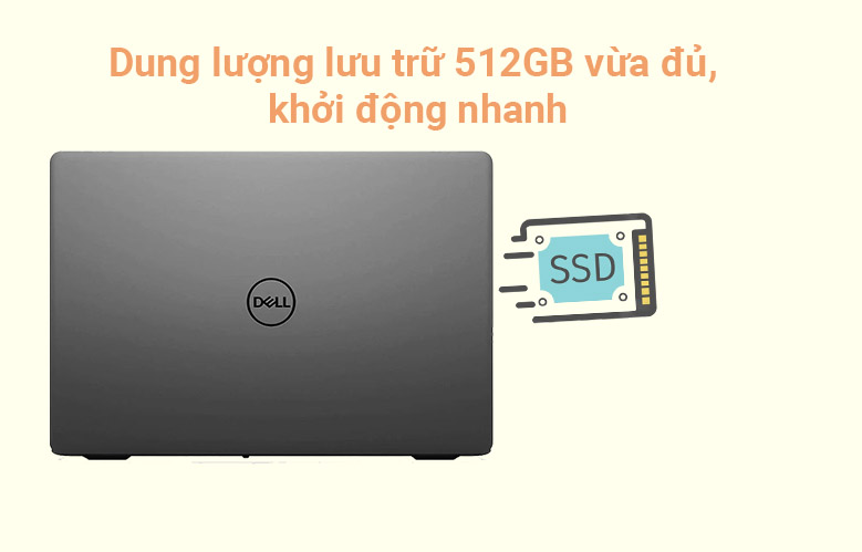 Notebook Dell Inspiron N3501B P90F002N3501B - Đen Core i5-1135G7 (upto 4.20GHz, 8MB), 4GB(4GBx1) DDR4 2666MHz ( 2 khe), 512GB M.2 SSD, Intel Iris Graphics, 15.6-inch FHD (1920 x1080) Anti-Glare, Windows 10 Home SL