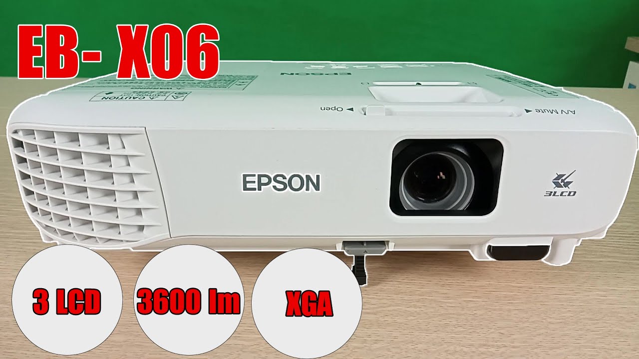 Máy chiếu Epson EB-X06 là dòng máy chiếu không dây từ các thiết bị thông minh tương thích mà không cần cài đặt thêm bất kỳ phần mềm hỗ trợ nào