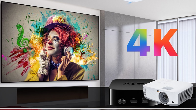 Máy chiếu 4K đang là dòng máy chiếu cao cấp mang đến chất lượng hình ảnh sắc nét nhất hiện nay