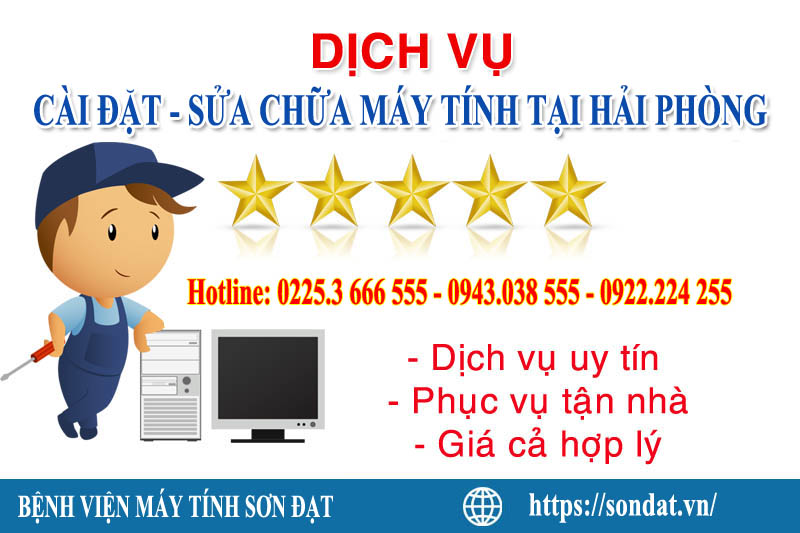 sửa chữa, cài đặt phần mềm uy tín và chất lượng tại Hải Phòng