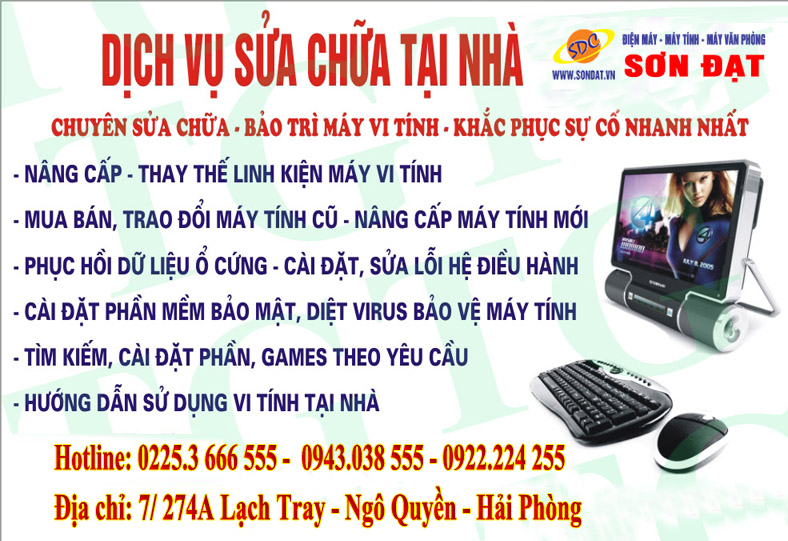 Những lỗi máy tính mà chúng tôi nhận sửa