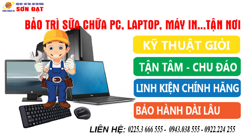 Bệnh viện máy tính Sơn Đạt cam kết đến khách hàng