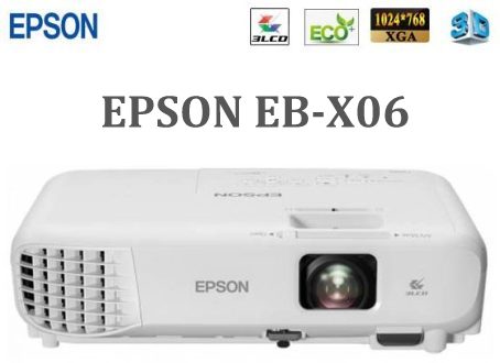 Máy chiếu Epson EB-X06 là dòng máy chiếu được thiết kế dành riêng cho bạn dù sử dụng trong môi trường công ty hay trường học